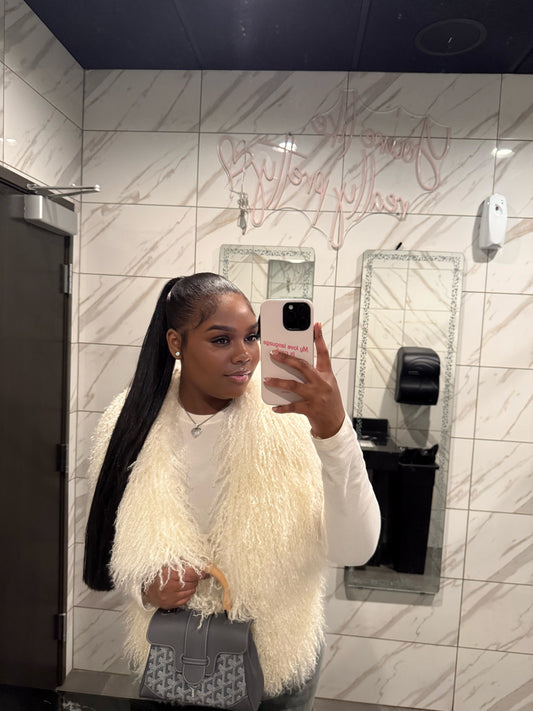 Posh Mongolian Fur Vest